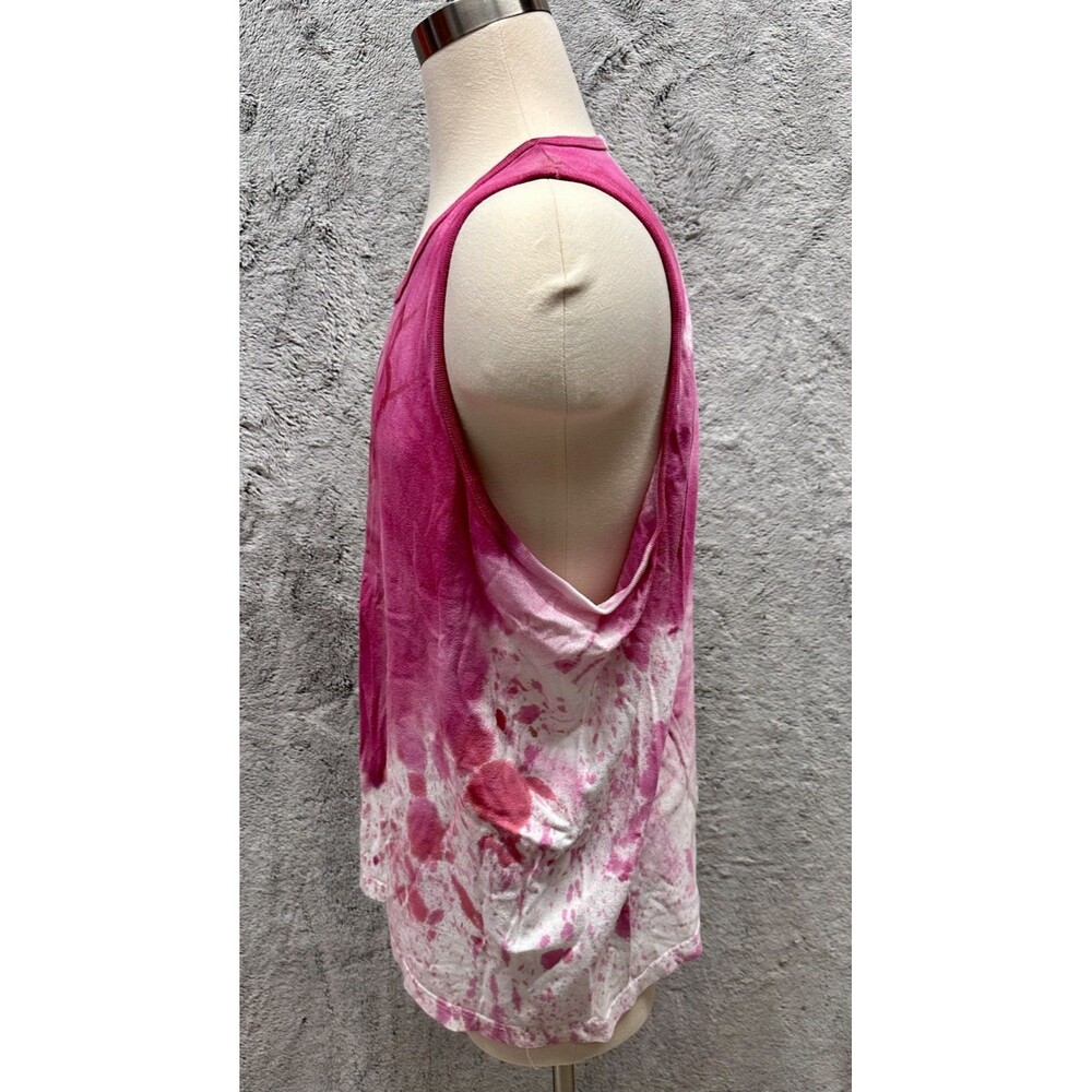 Fox Racing Tank Top XXL Pink Tie Dye Logo Graphic Vintage Y2K Motocross - Picture 6 of 11
